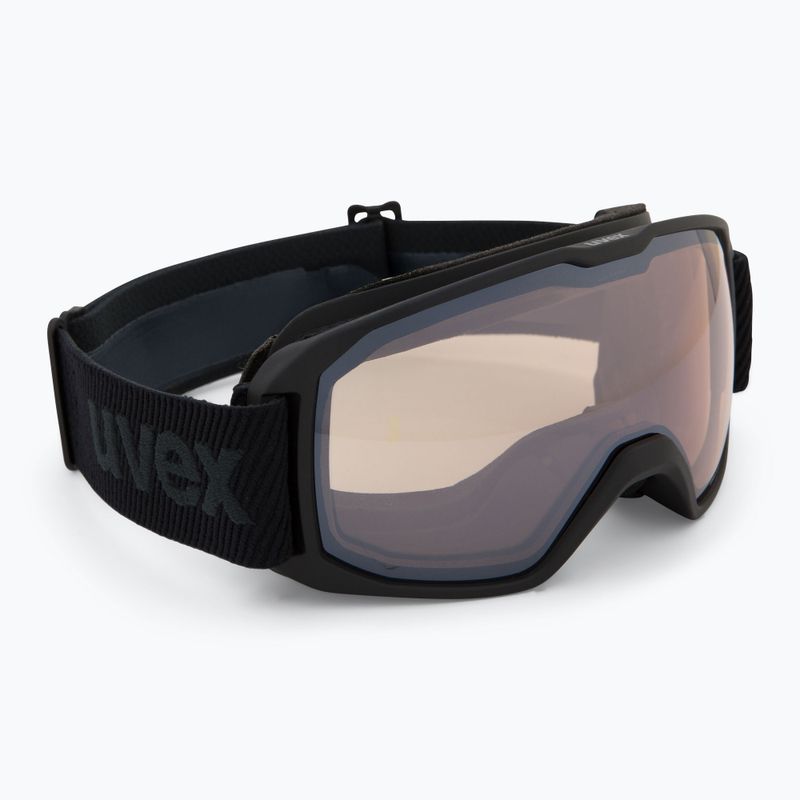 Gogle narciarskie UVEX Xcitd V black matt/mirror silver clear