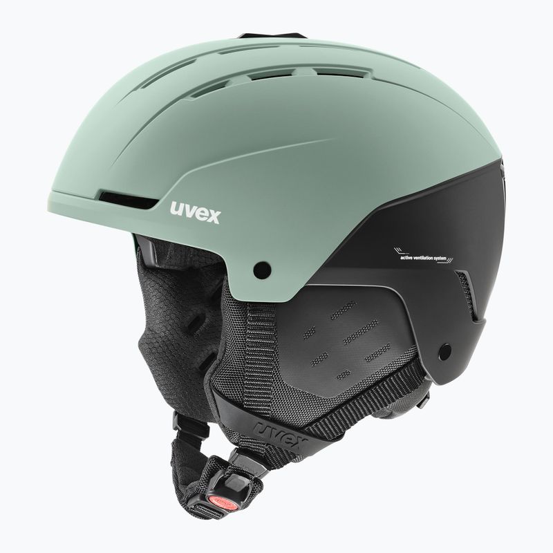 Kask narciarski UVEX Stance MIPS oxid green/black matt 9