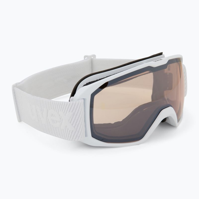Gogle narciarskie UVEX Xcitd V white matt/mirror silver clear