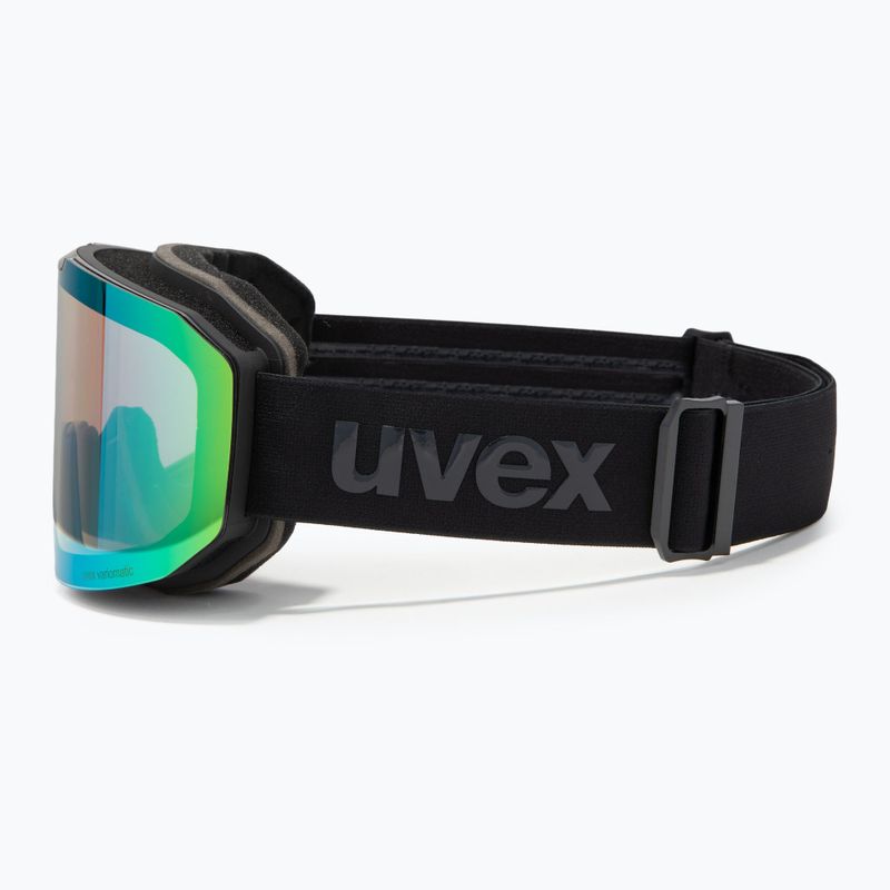Gogle narciarskie UVEX Evidnt Attract V + case black matt/mirror green clear/yellow 5