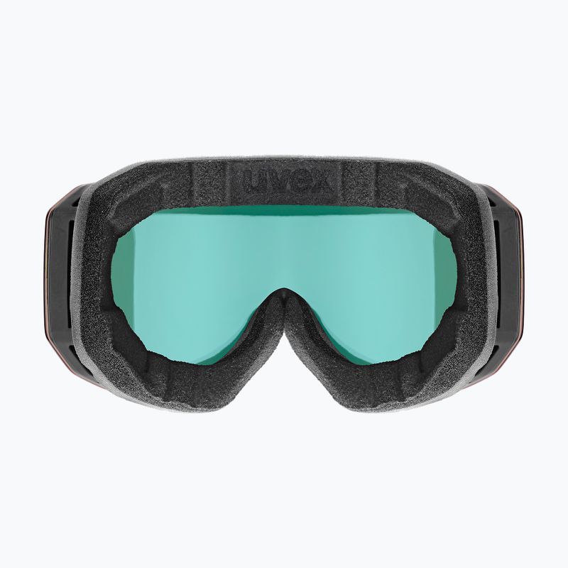 Gogle narciarskie UVEX Evidnt Attract S V + case black matt/mirror rainbow clear/yellow 6