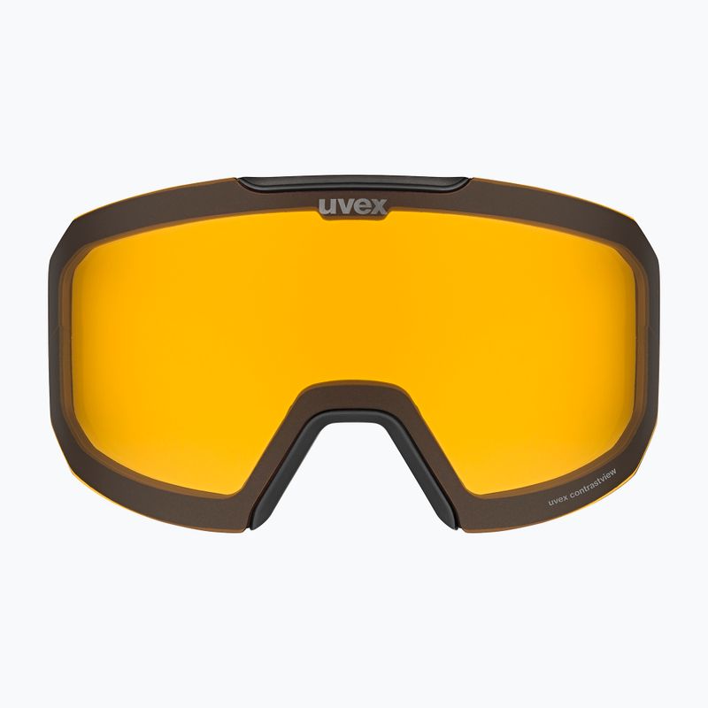 Gogle narciarskie UVEX Evidnt Attract S V + case black matt/mirror rainbow clear/yellow 7