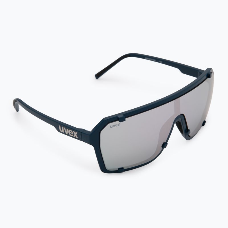 Okulary przeciwsłoneczne UVEX Esntl Epic blue matt/mirror silver