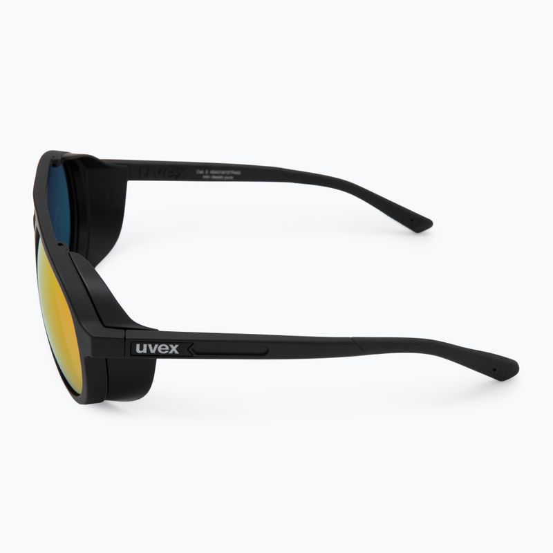 Okulary przeciwsłoneczne UVEX MTN Classic Pure black matt/mirror red 4