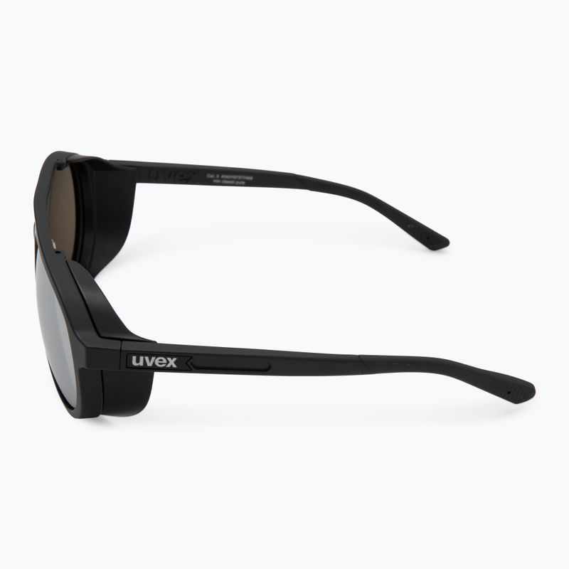 Okulary przeciwsłoneczne UVEX MTN Classic Pure black matt/mirror silver 4