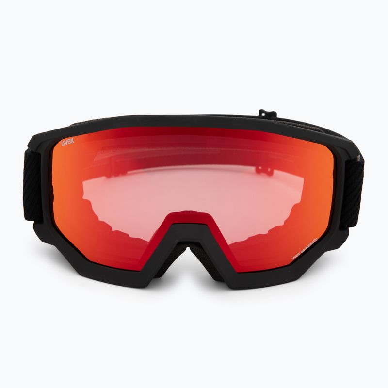 Gogle narciarskie UVEX Athletic V black matt/red-clear 2