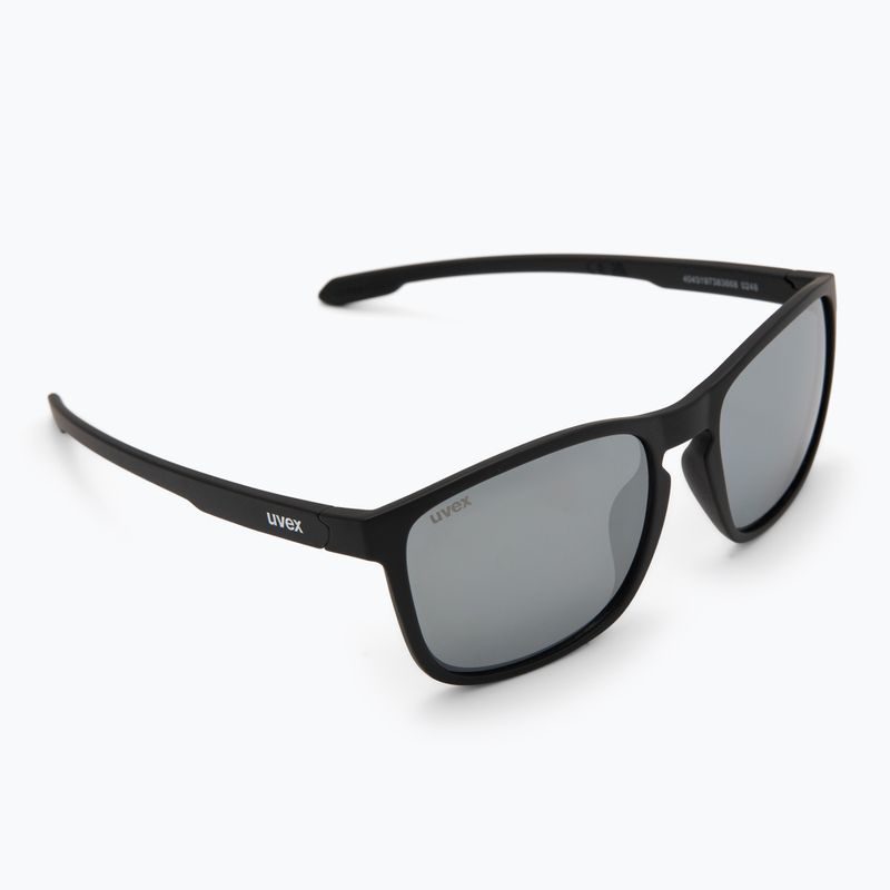 Okulary przeciwsłoneczne UVEX LGL 52 black matt/mirror silver