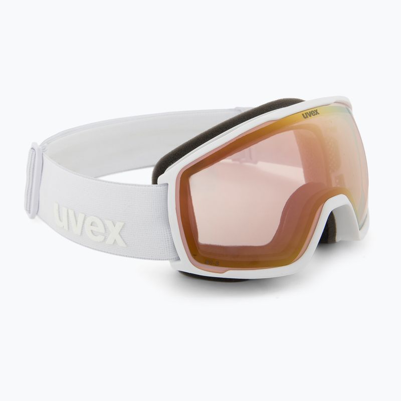 Gogle narciarskie UVEX Victorious S V white matt/vario rose mirror