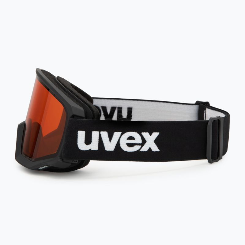 Gogle narciarskie UVEX Athletic LGL black matt/orange/clear 4