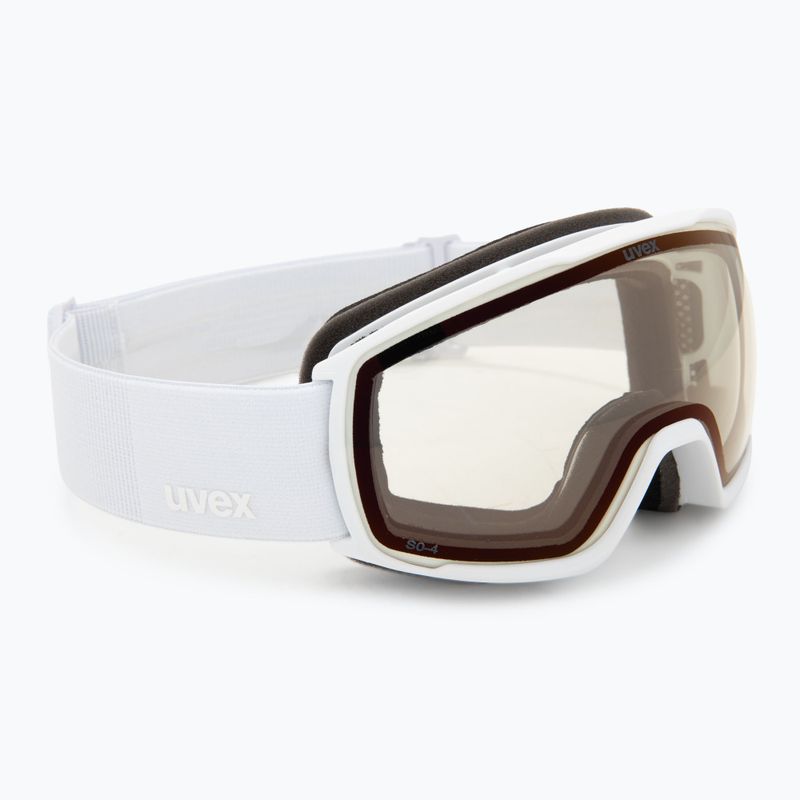 Gogle narciarskie UVEX Victorious S Pro V white matt/vario red mirror