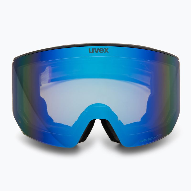 Gogle narciarskie Uvex Lace Attract FM black matt/mirror blue 2
