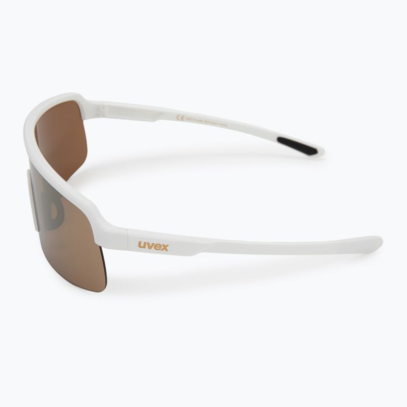 Okulary przeciwsłoneczne UVEX Dyrt white matt/mirror gold 4