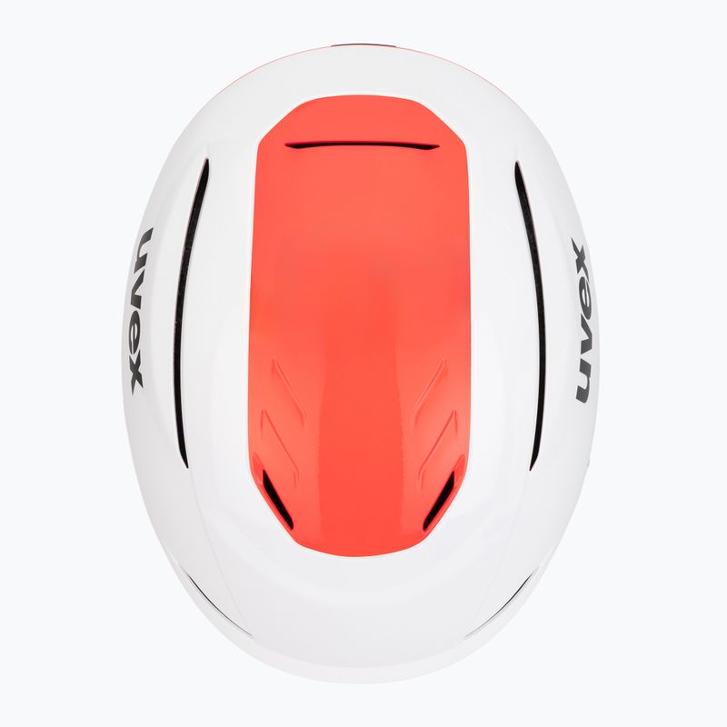 Kask narciarski UVEX Resolution SL white/electric red 6
