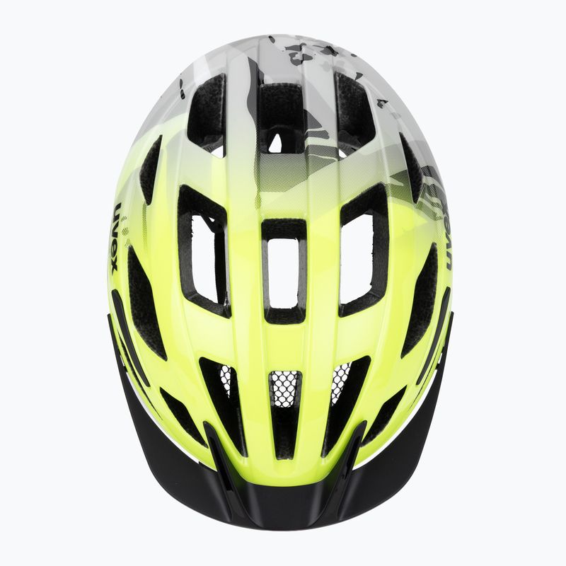 Kask rowerowy dziecięcy UVEX Air Wing 2 neon yellow/black 6
