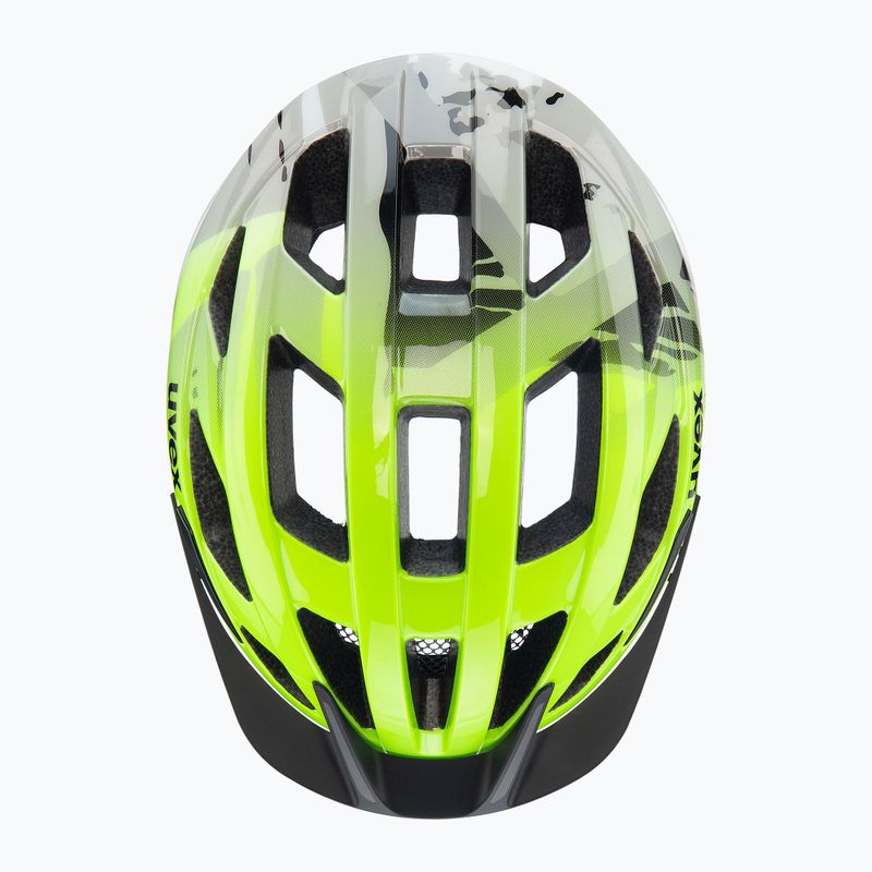 Kask rowerowy dziecięcy UVEX Air Wing 2 neon yellow/black 11