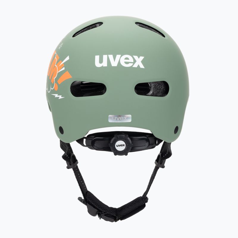 Kask dziecięcy UVEX Kid 4 Style bam moss green/papaya matt 4