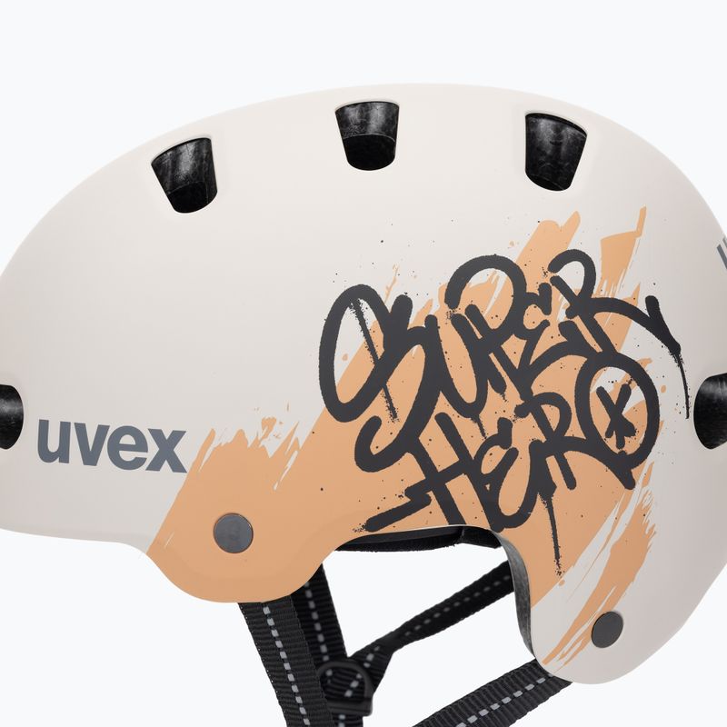 Kask dziecięcy UVEX Kid 4 Style super hero warm grey matt 7