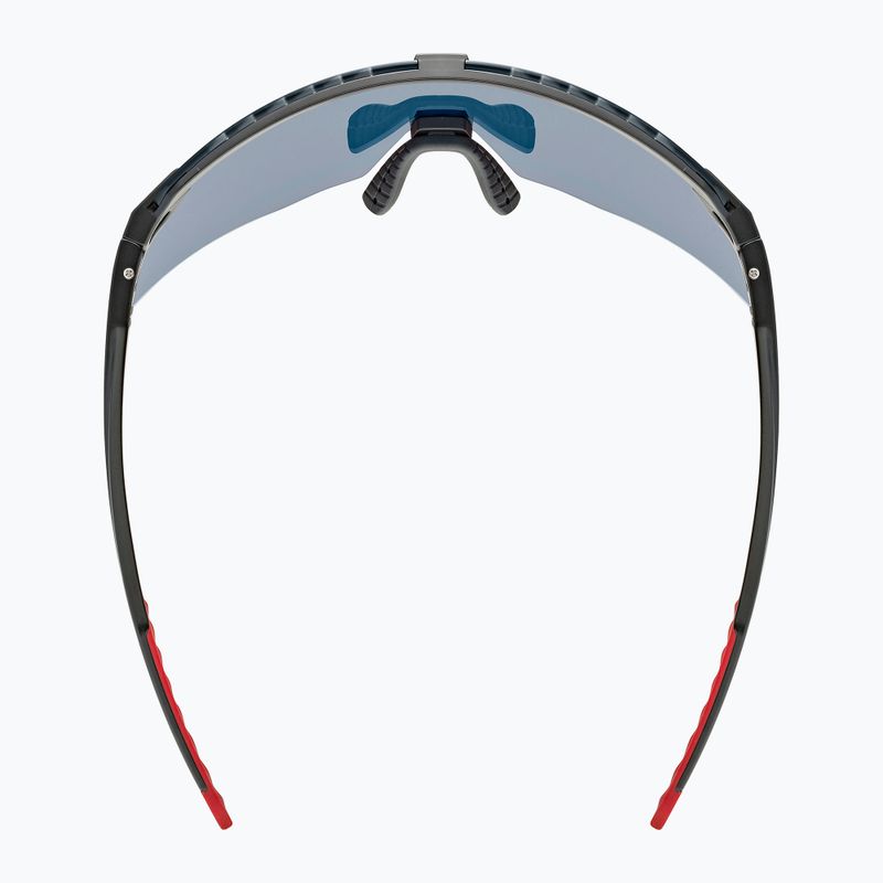 Okulary przeciwsłoneczne UVEX Pace Stage black matt/mirror red 5