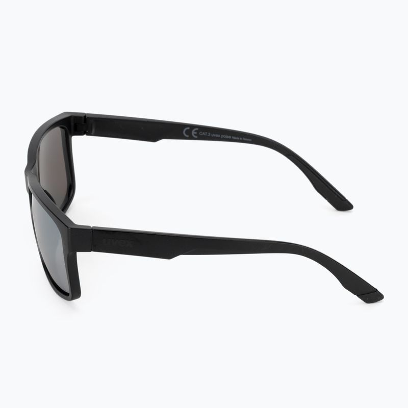 Okulary przeciwsłoneczne UVEX Poise black matt/mirror silver 4