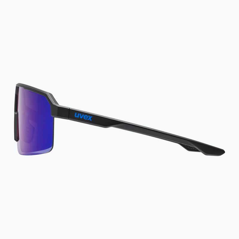 Okulary przeciwsłoneczne UVEX Ramp black matt/mirror blue 2