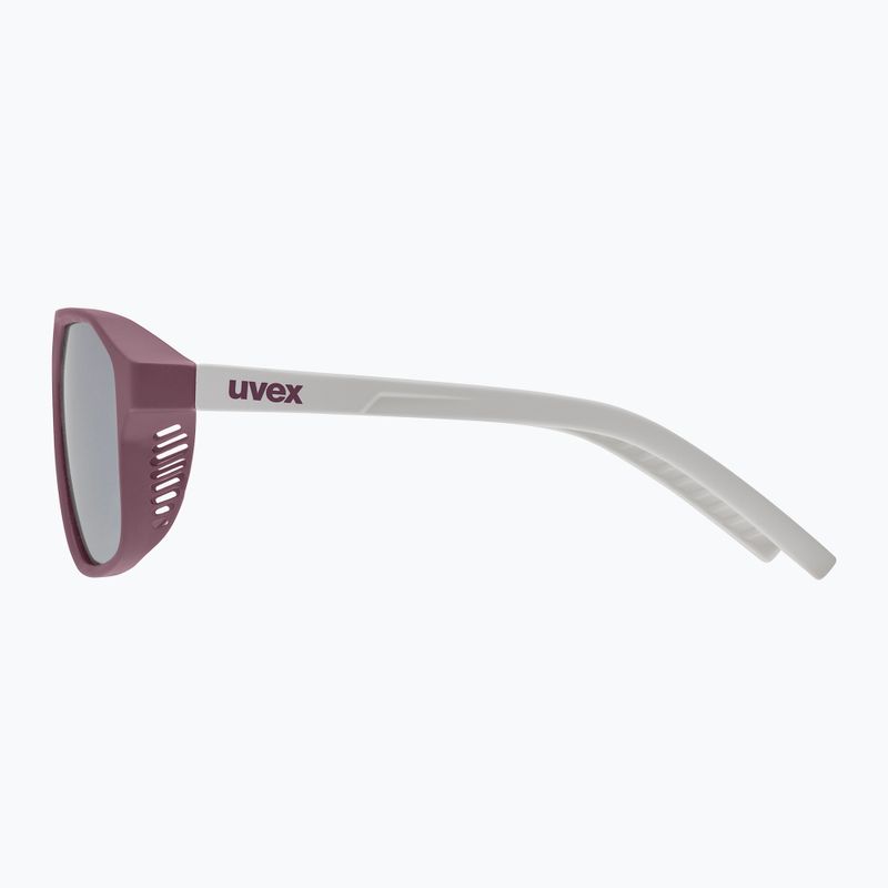 Okulary przeciwsłoneczne dziecięce UVEX Cosmic Jr cranberry/grey matt/mirror silver 5