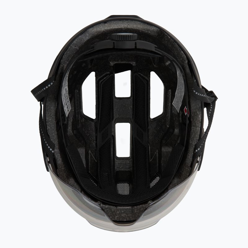 Kask rowerowy UVEX Stride Visor black matt/lite mirror silver 5