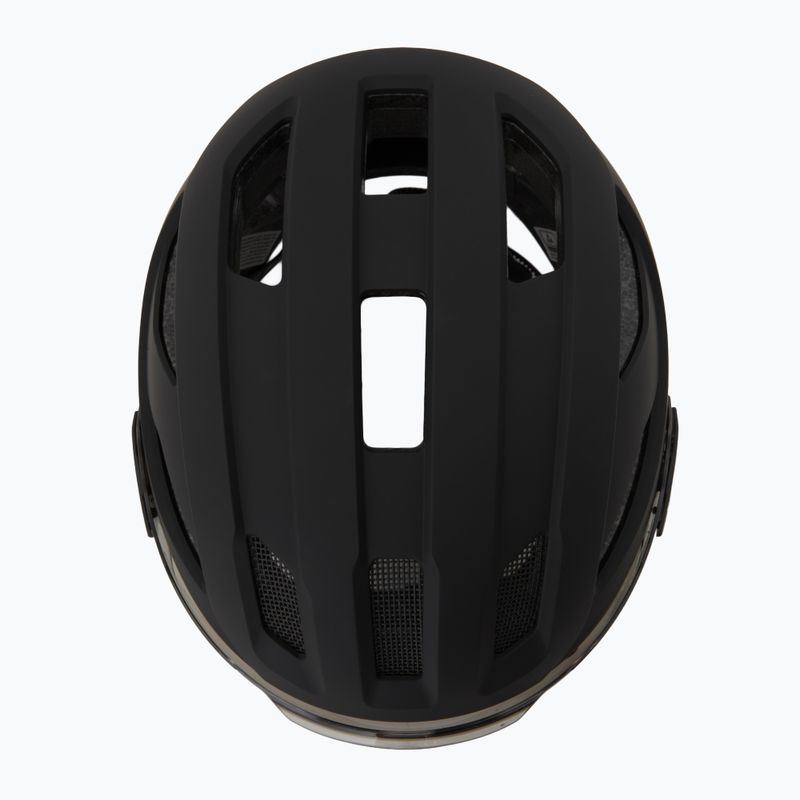 Kask rowerowy UVEX Stride Visor black matt/lite mirror silver 6