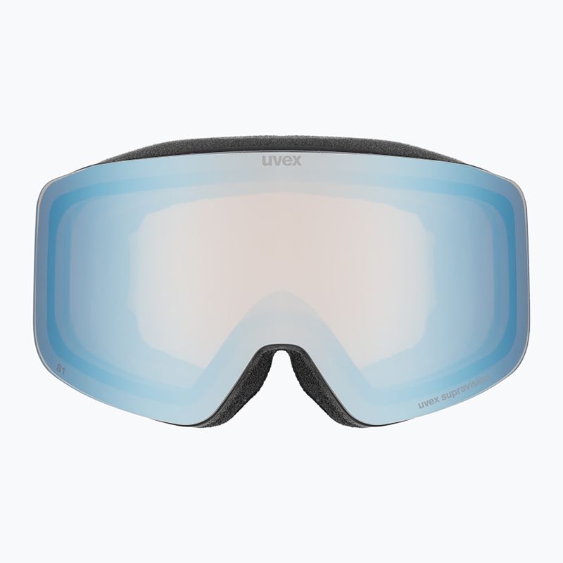 Gogle narciarskie dziecięce UVEX Pwdr FM Jr S2 black matt/mirror sapphire 2