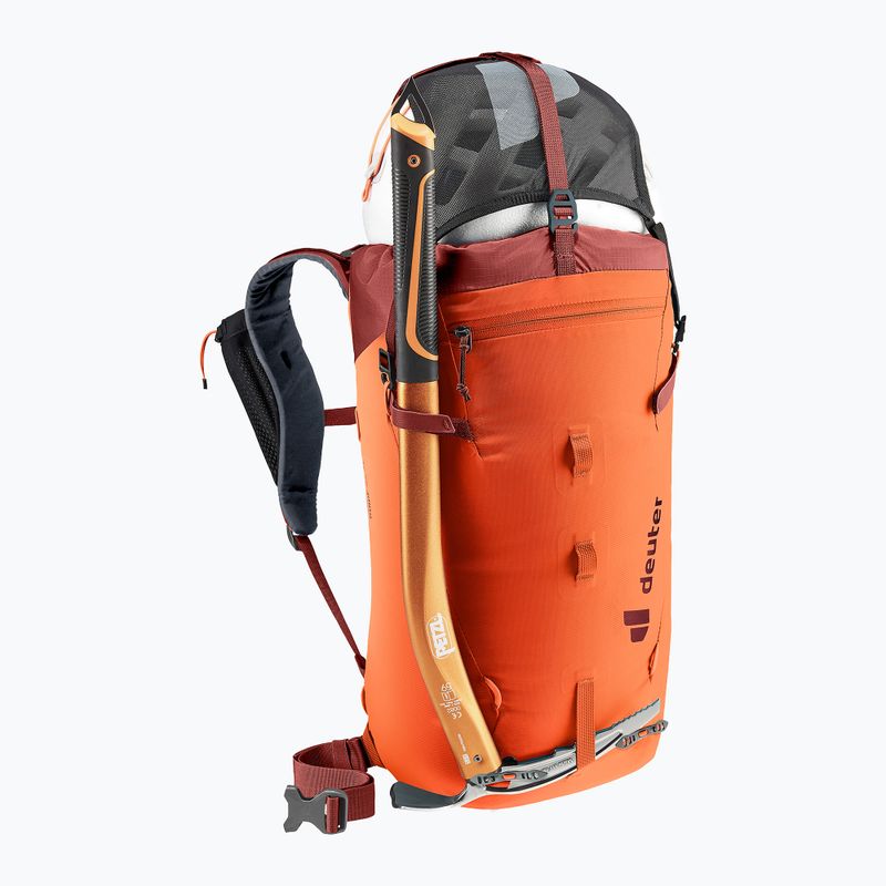 Plecak wspinaczkowy damski deuter Guide 22 l SL papaya-redwood 6