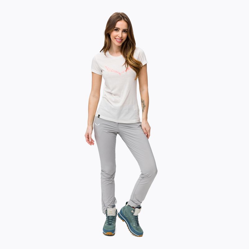 Koszulka damska Salewa Solid Dry white 2