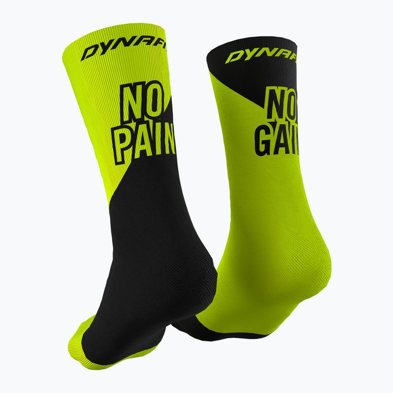 Skarpety DYNAFIT No Pain No Gain neon yellow black out 2