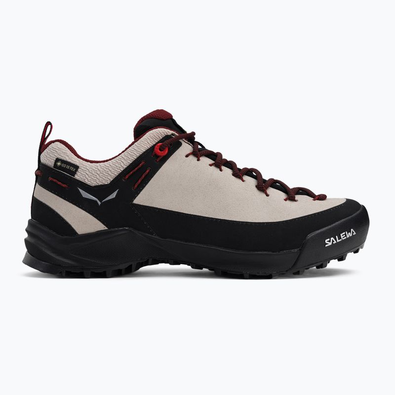 Buty podejściowe damskie Salewa Wildfire Leather GTX oatmeal/black 2