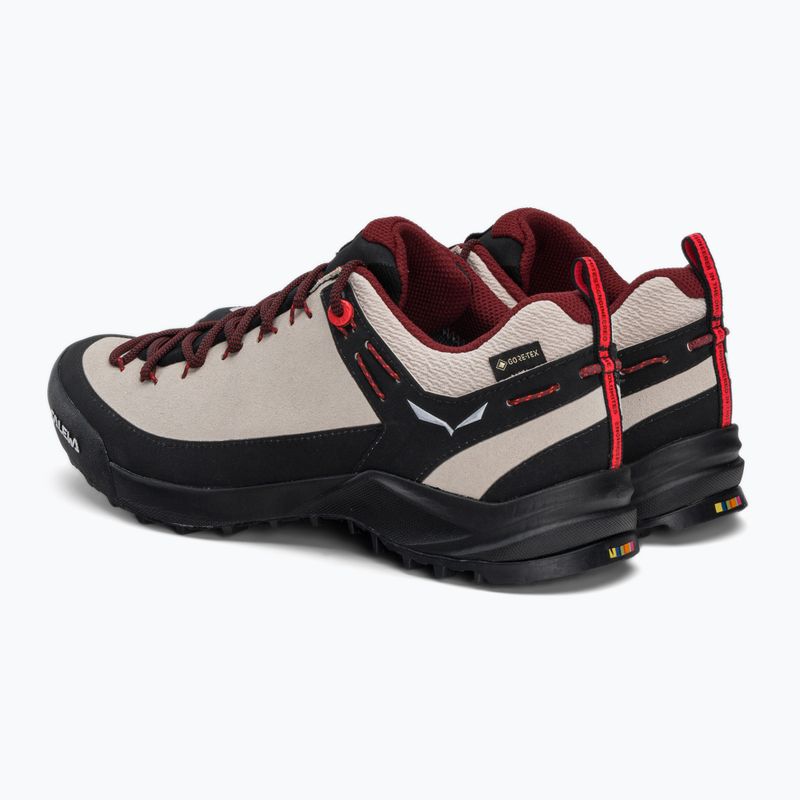 Buty podejściowe damskie Salewa Wildfire Leather GTX oatmeal/black 3