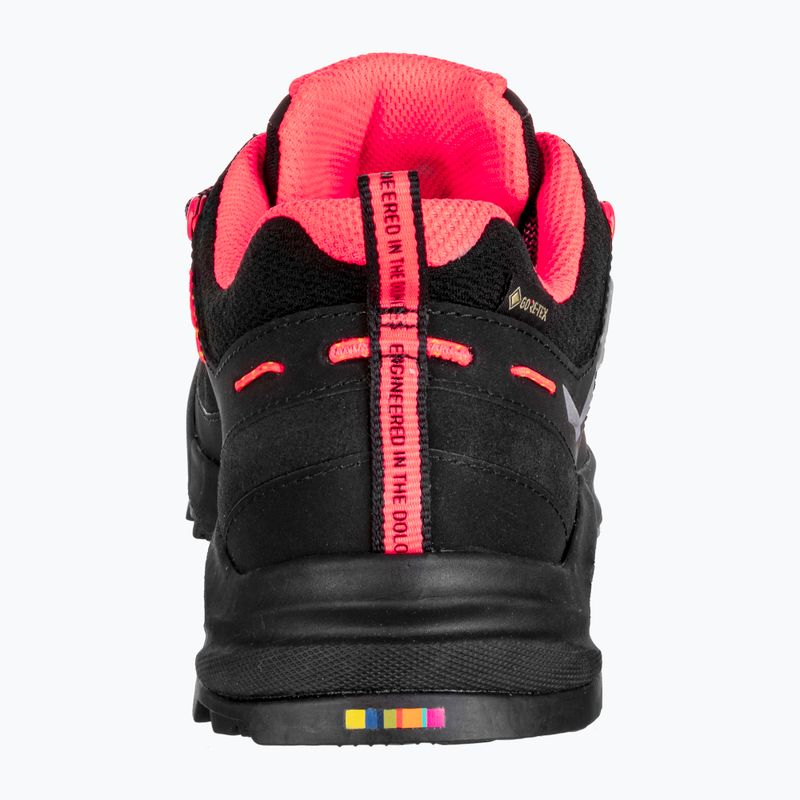 Buty podejściowe damskie Salewa Wildfire Leather GTX black/fluo coral 11