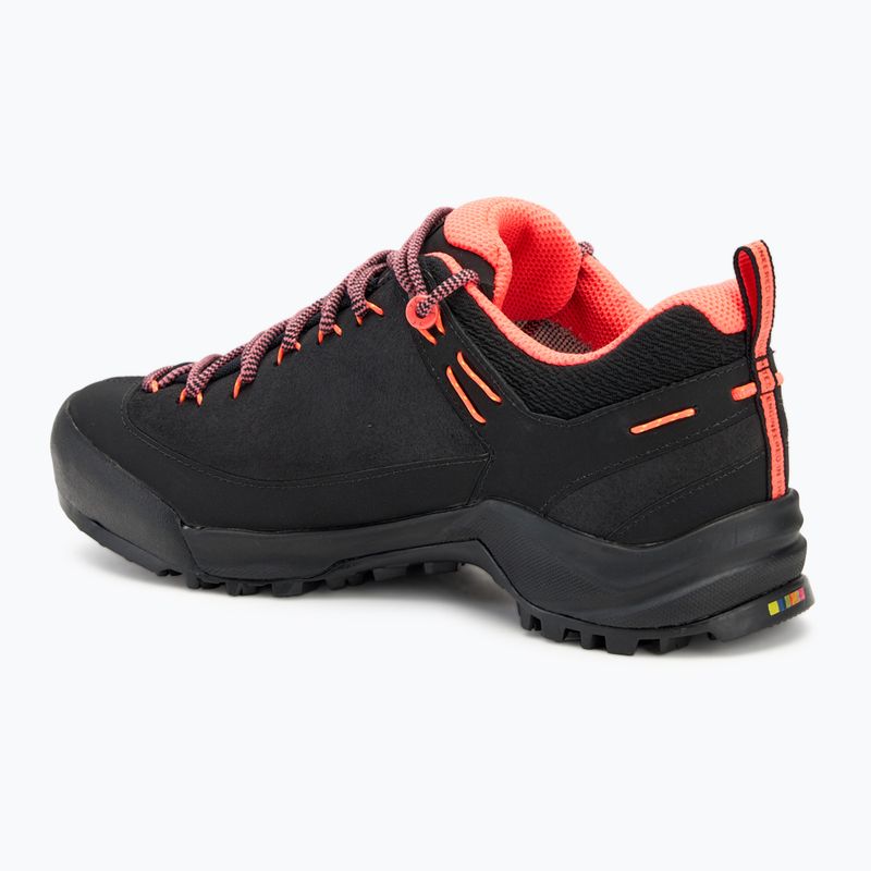 Buty podejściowe damskie Salewa Wildfire Leather GTX black/fluo coral 3