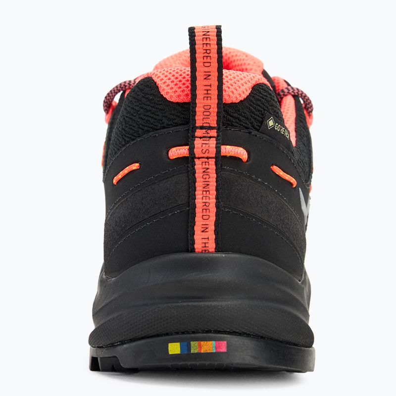 Buty podejściowe damskie Salewa Wildfire Leather GTX black/fluo coral 6
