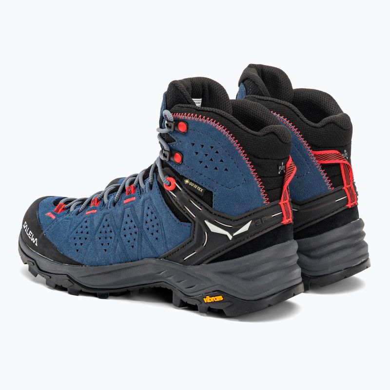 Buty trekkingowe damskie Salewa Alp Trainer 2 Mid GTX java blue/fluo coral 4