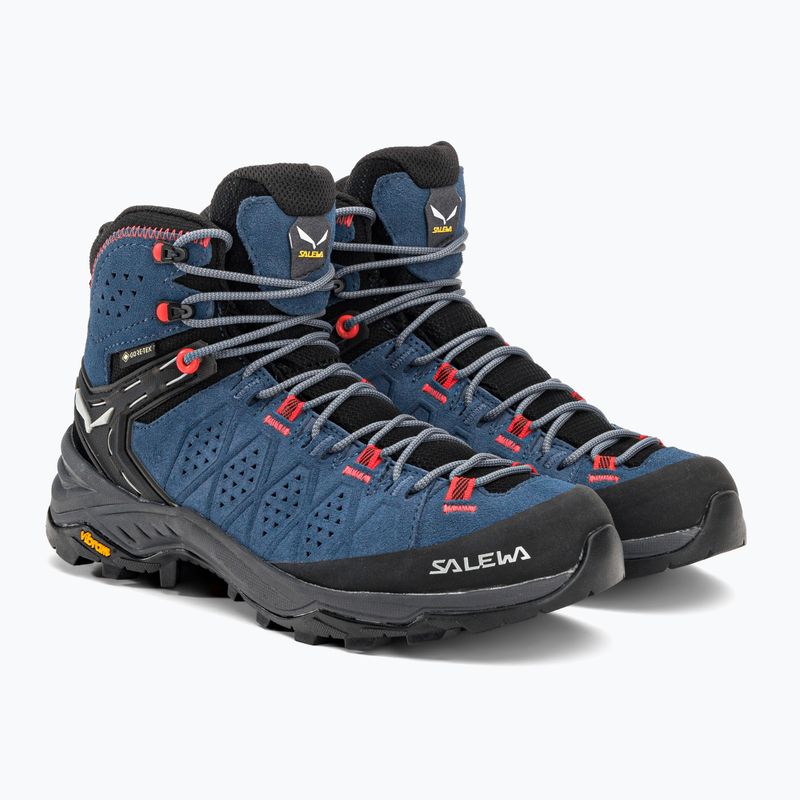 Buty trekkingowe damskie Salewa Alp Trainer 2 Mid GTX java blue/fluo coral 5