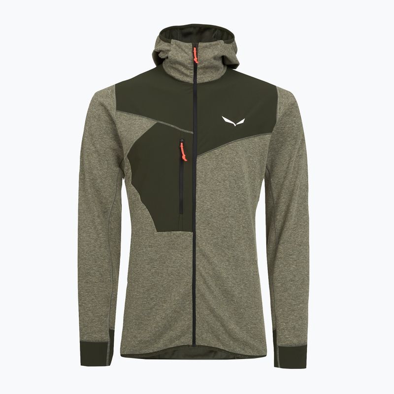 Bluza trekkingowa męska Salewa Puez 2 Dry Hood FZ dark olive melange