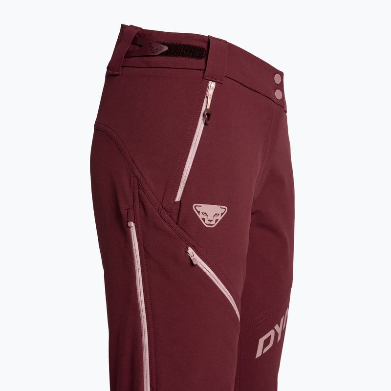 Spodnie skiturowe damskie DYNAFIT Mercury 2 Dynastretch burgundy 4