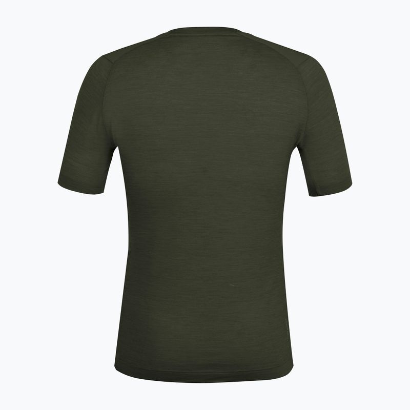 Koszulka męska Salewa Agner dark olive 2
