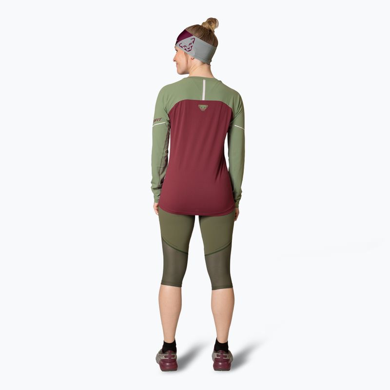 Longsleeve do biegania damski DYNAFIT Alpine Pro burgundy 3