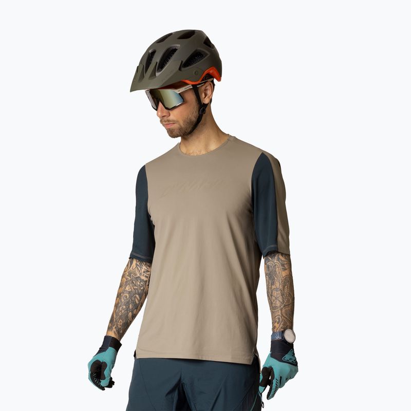 Koszulka rowerowa męska DYNAFIT Ride rock khaki