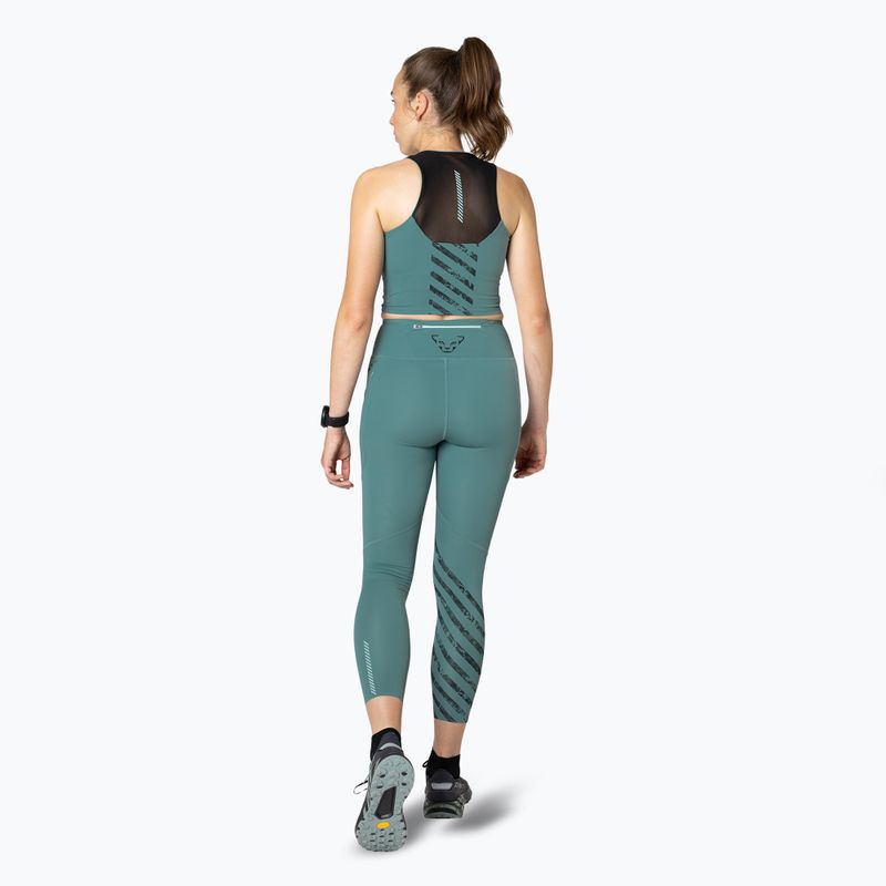 Koszulka do biegania damska DYNAFIT Trail Crop Top atlantic 3