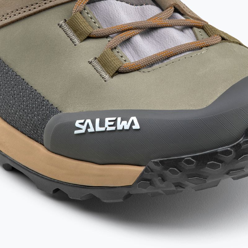 Buty trekkingowe męskie Salewa Puez Leather Mid Ptx bungee cord/onyx 8