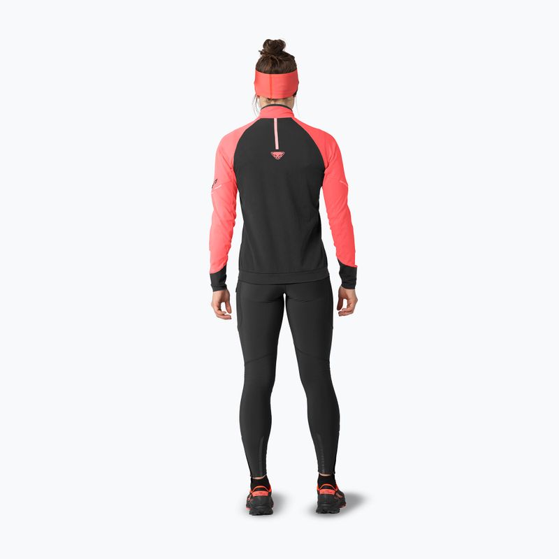 Bluza do biegania damska DYNAFIT Alpine 1/2 Zip Tee ultra coral/0910 3