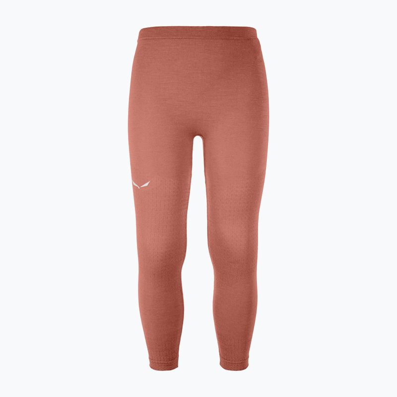 Spodnie termoaktywne dziecięce Salewa Zebru Medium Warm AMR etruscan red