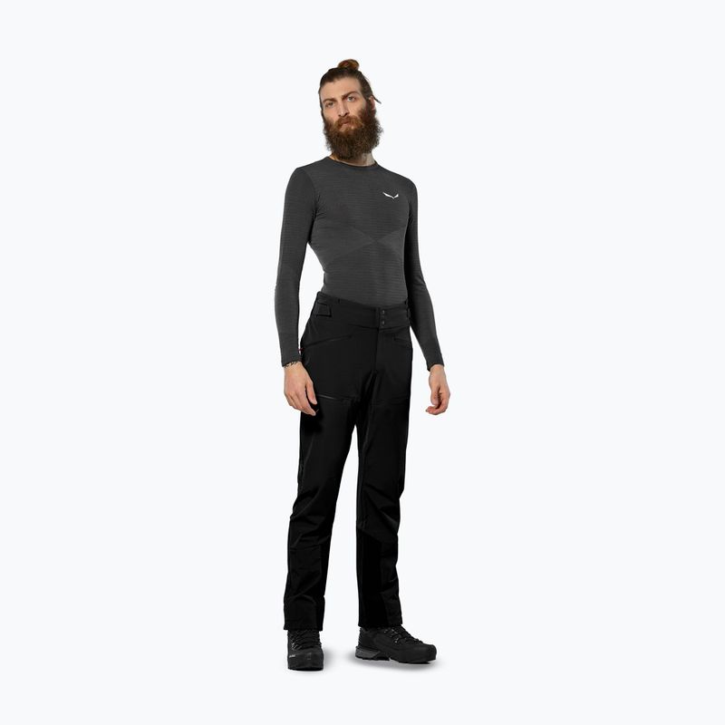 Spodnie trekkingowe męskie Salewa Ortles DST/SW black out 2