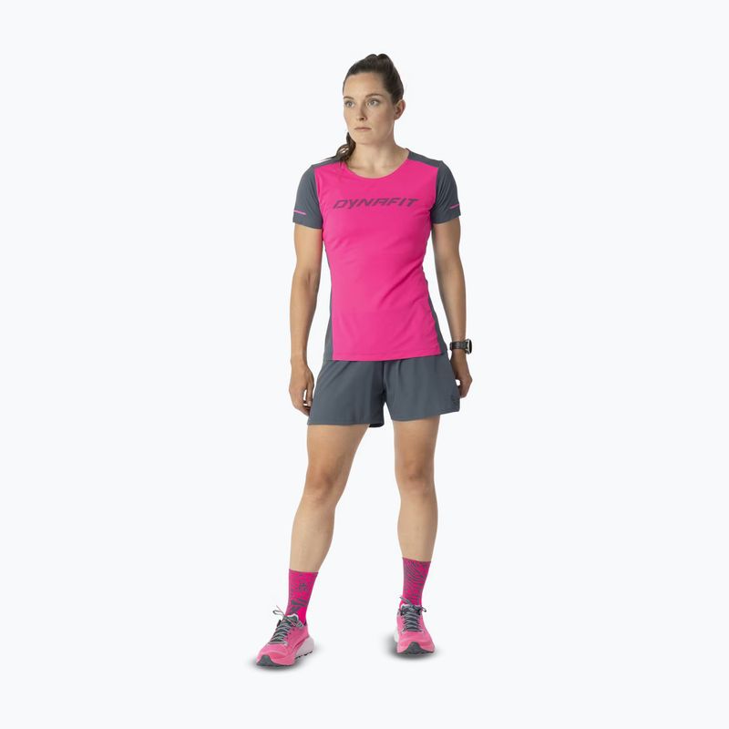 Koszulka do biegania damska DYNAFIT Alpine 2 Tee pink glo 2
