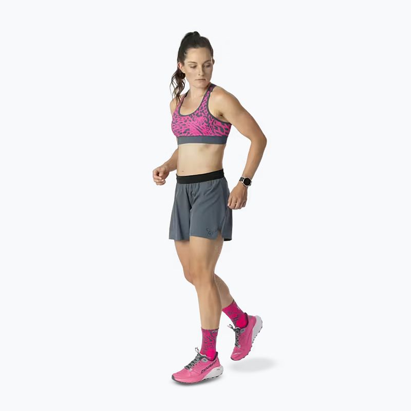 Biustonosz treningowy DYNAFIT Alpine Graphic pink glo 2